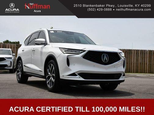 Platinum White Pearl 2023 Acura MDX Technology Package