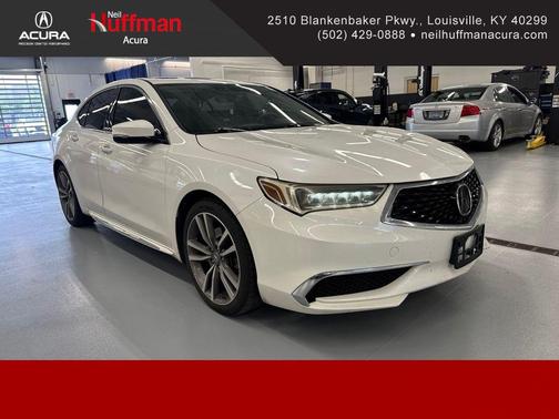 Platinum White Pearl 2019 Acura TLX Technology