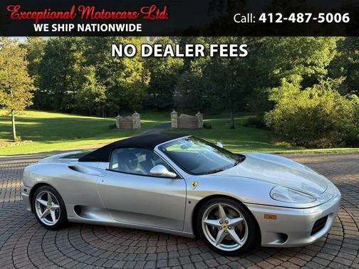 Silver 2000 Ferrari 360 Spider Base