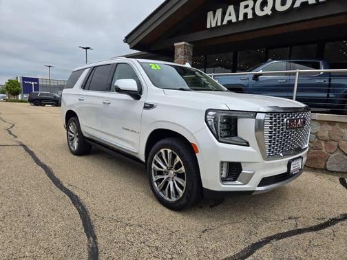 White Frost Tricoat 2021 GMC Yukon Denali