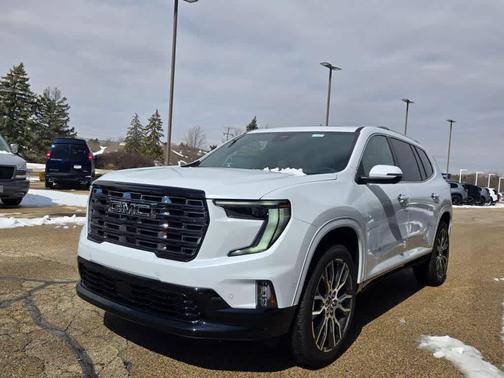 Glacier White Tricoat 2026 GMC Acadia Denali