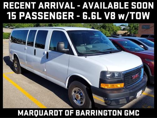 Summit White 2025 GMC Savana 3500 RWD 3500 Extended Wheelbase LT