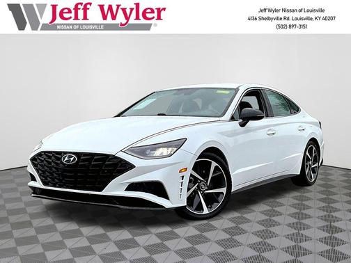 Quartz White 2021 Hyundai SONATA SEL Plus