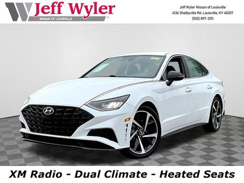 Quartz White 2021 Hyundai SONATA SEL Plus