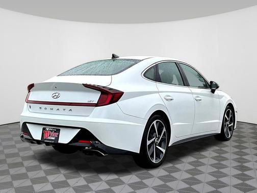 Quartz White 2021 Hyundai SONATA SEL Plus
