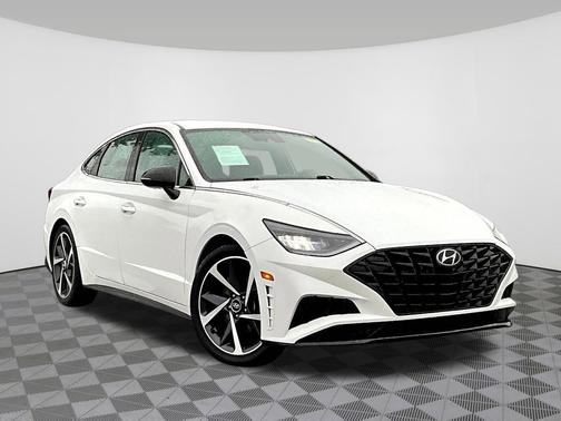 Quartz White 2021 Hyundai SONATA SEL Plus