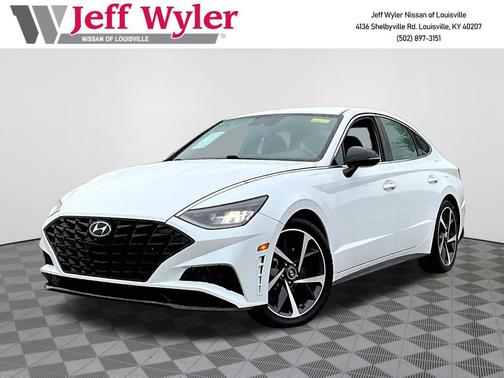 Quartz White 2021 Hyundai SONATA SEL Plus
