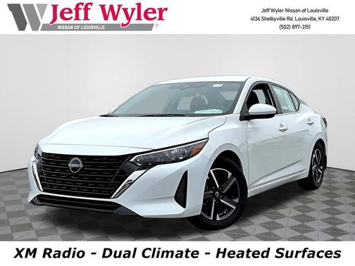 Aspen White Tricoat 2024 Nissan Sentra SV