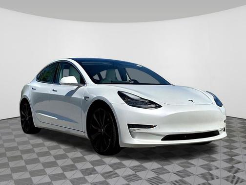 Pearl White Multi-Coat 2020 Tesla Model 3 Performance
