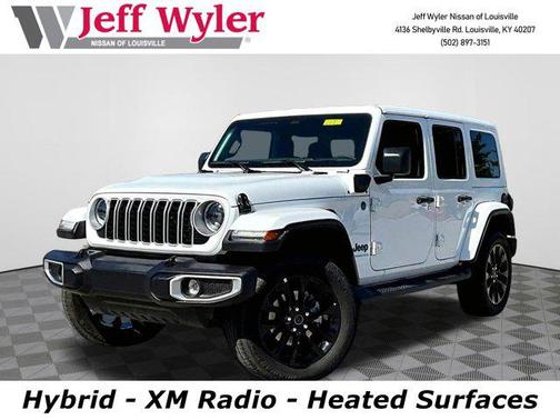Bright White Clearcoat 2025 Jeep Wrangler 4xe Sahara