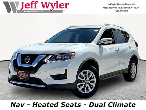 Pearl White 2018 Nissan Rogue SV