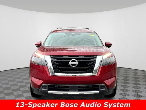 Scarlet Ember Tintcoat 2025 Nissan Pathfinder Platinum 4WD