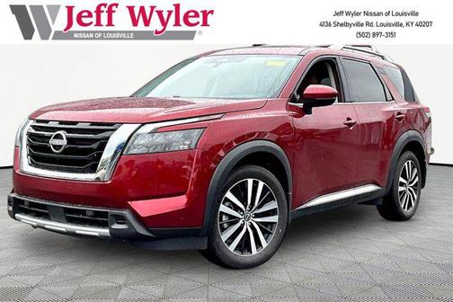 Scarlet Ember Tintcoat 2025 Nissan Pathfinder Platinum 4WD