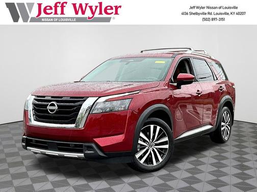 Scarlet Ember Tintcoat 2025 Nissan Pathfinder Platinum 4WD