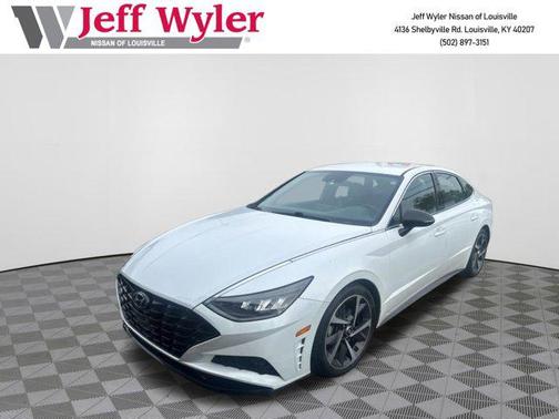 Quartz White 2021 Hyundai SONATA SEL Plus