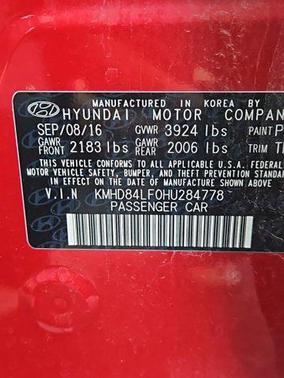 2017 Hyundai ELANTRA Limited