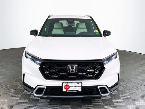 Platinum White Pearl 2025 Honda CR-V Hybrid Sport Touring AWD
