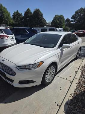 White 2014 Ford Fusion Energi Titanium