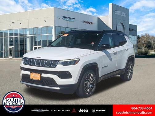 Bright White Clearcoat 2022 Jeep Compass Limited