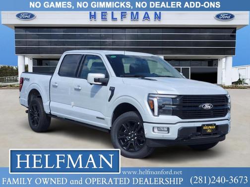 Space White Metallic 2025 Ford F-150 Platinum