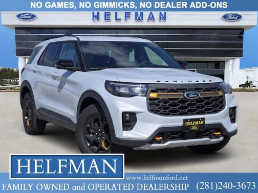 Space White Metallic 2026 Ford Explorer Tremor