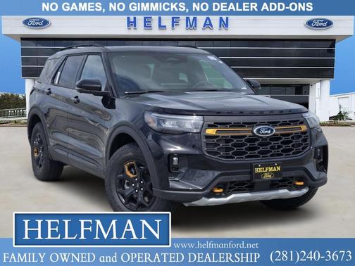 Agate Black Metallic 2026 Ford Explorer Tremor