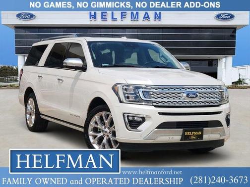 White Platinum Tri-Coat Metallic 2018 Ford Expedition Max Platinum