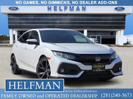White Orchid Pearl 2018 Honda Civic Sport
