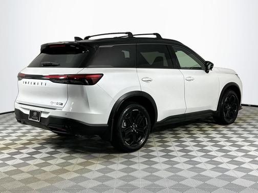 Radiant White/Black Obsidian 2026 INFINITI QX60 SPORT AWD