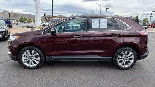 Burgundy Velvet Metallic Tinted Clearcoat 2020 Ford Edge Titanium