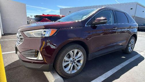 Burgundy Velvet Metallic Tinted Clearcoat 2020 Ford Edge Titanium