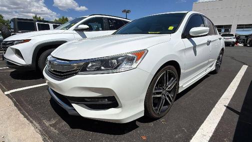 White Orchid Pearl 2017 Honda Accord Sport