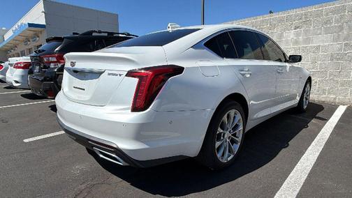 Crystal White Tricoat 2023 Cadillac CT5 Premium Luxury
