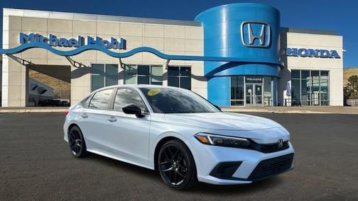 Platinum White Pearl 2023 Honda Civic Sport Sedan