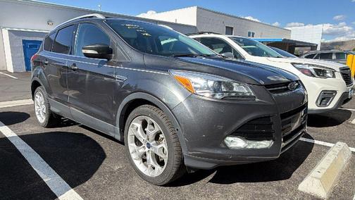 White Platinum Metallic Tri-Coat 2015 Ford Escape Titanium