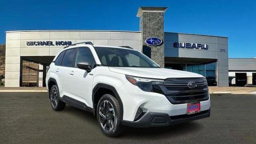 Crystal White Pearl 2026 Subaru Forester Hybrid Premium