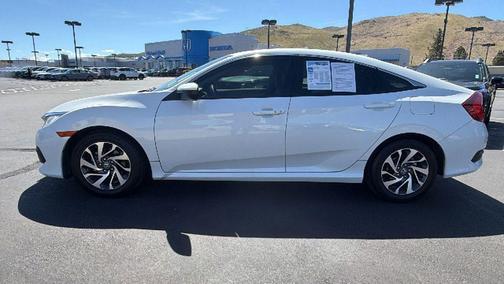 White Orchid Pearl 2018 Honda Civic EX