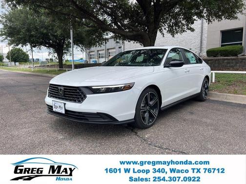 Platinum White Pearl 2026 Honda Accord Hybrid Sport