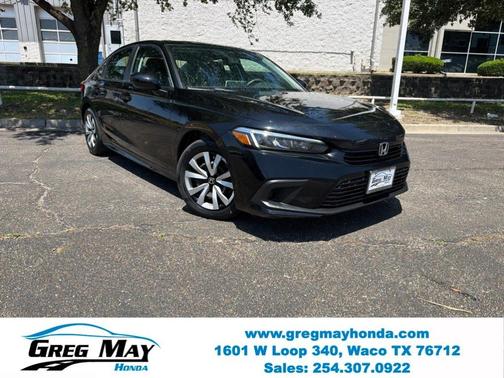Crystal Black Pearl 2024 Honda Civic LX