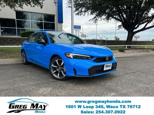 Boost Blue Pearl 2026 Honda Civic Hybrid Sport Touring