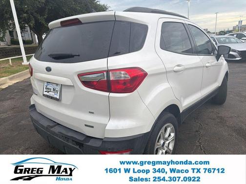 White Platinum Clearcoat Metallic 2019 Ford EcoSport SE