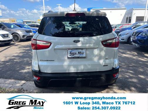 White Platinum Clearcoat Metallic 2019 Ford EcoSport SE