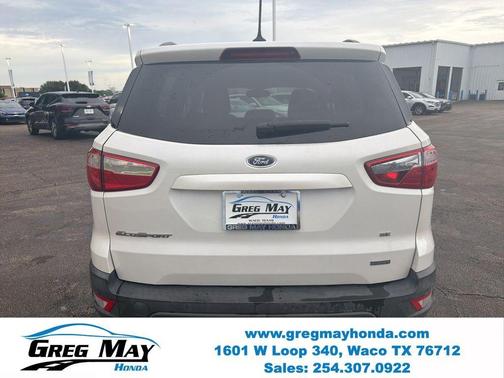 White Platinum Clearcoat Metallic 2019 Ford EcoSport SE