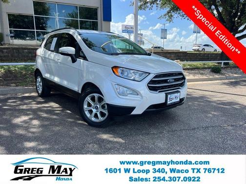 White Platinum Clearcoat Metallic 2019 Ford EcoSport SE