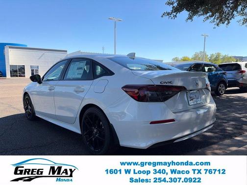 Platinum White Pearl 2026 Honda Civic Sport