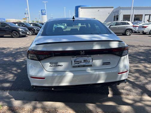 Platinum White Pearl 2026 Honda Accord Hybrid Sport-L