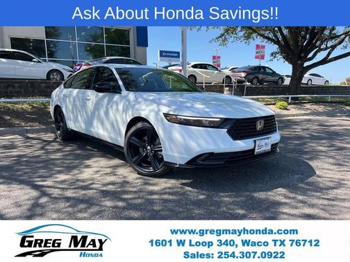 Platinum White Pearl 2026 Honda Accord Hybrid Sport-L