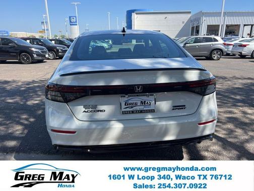 Platinum White Pearl 2026 Honda Accord Hybrid Sport-L