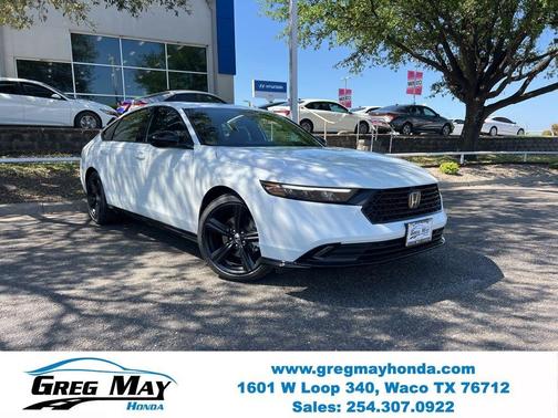 Platinum White Pearl 2026 Honda Accord Hybrid Sport-L