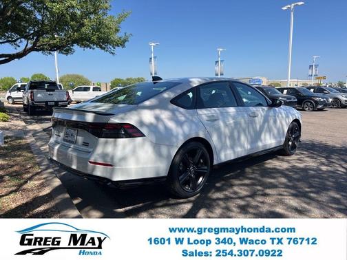 Platinum White Pearl 2026 Honda Accord Hybrid Sport-L